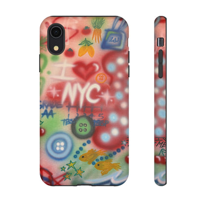 "i <3 NYC" airbrush iPhone case