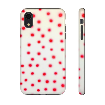 "vanilla cherry polka dot" airbrush iPhone case