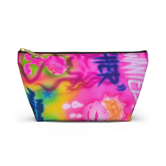 "wanted" airbrush makeup pouch