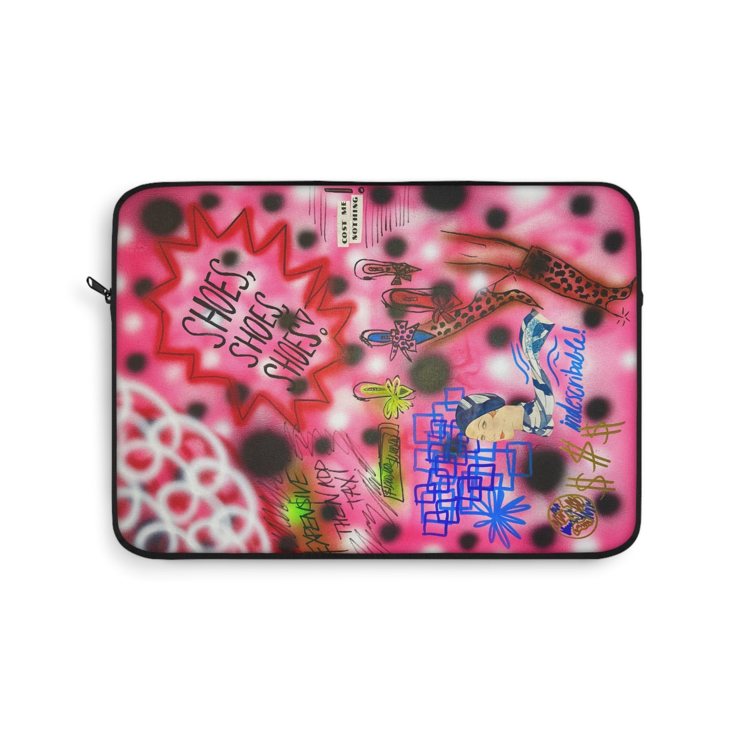 "indescribable cost" airbrush laptop sleeve