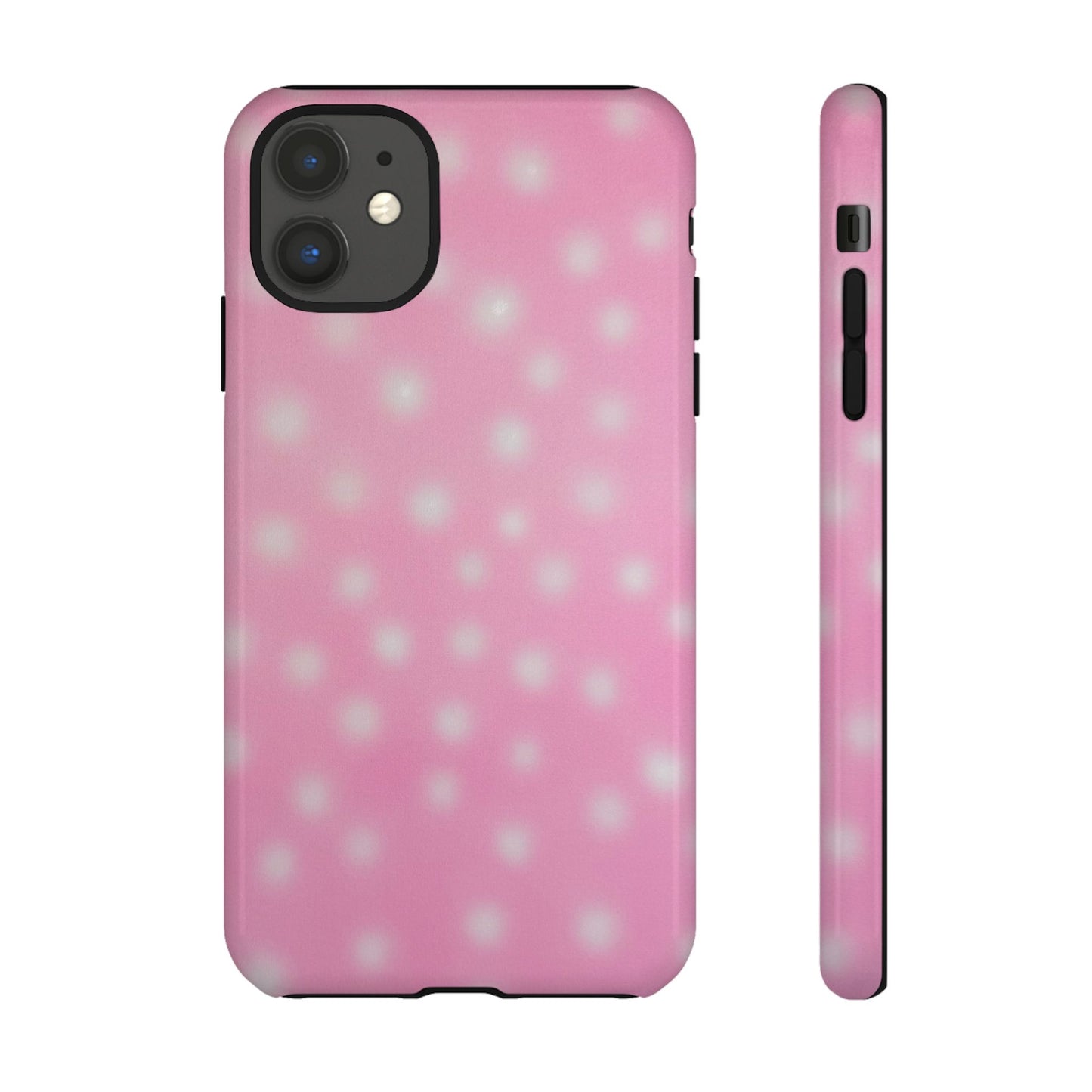 "strawberry swirl polka dot" airbrush iPhone case