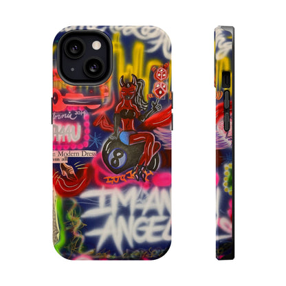 MagSafe "im an angel" airbrush iPhone case