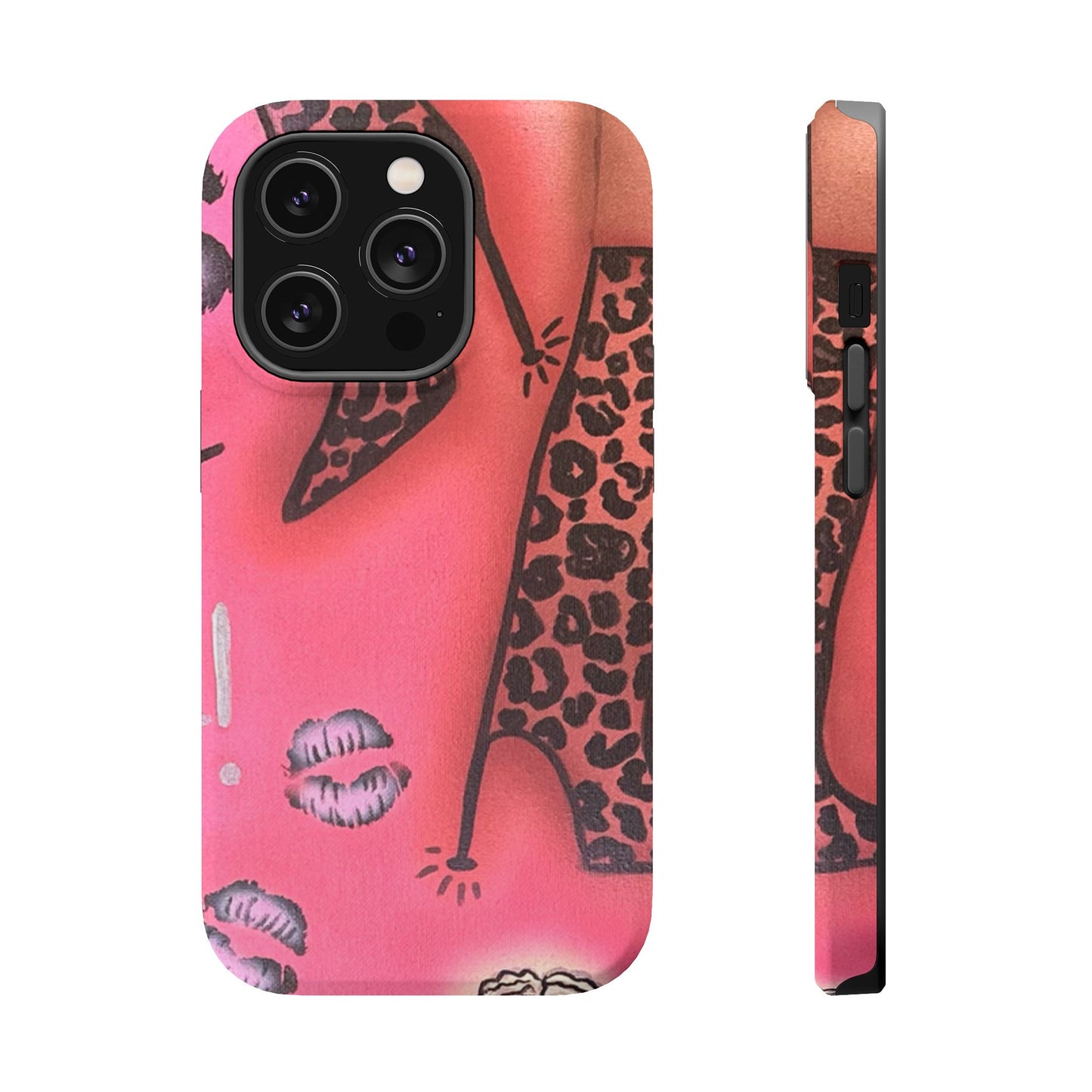 MagSafe "cheetah boots" airbrush iPhone case