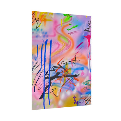 "neon haze" airbrush rolled print