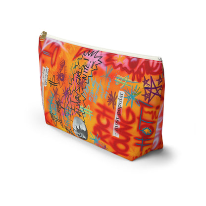 "young, rich, hot" airbrush makeup pouch