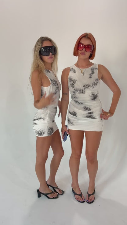 "rawr" airbrush mini dress (size small)